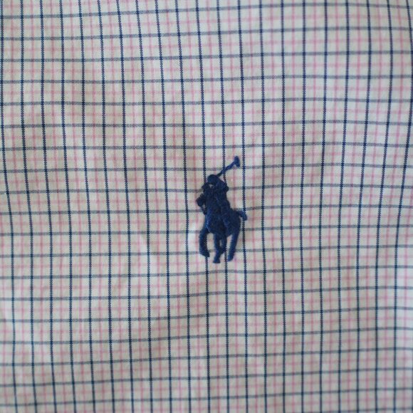 Ralph Lauren Blue Label Purple and Pink Checkered Dress Shirt 14 1/2 Neck 32/33 - Picture 10 of 16